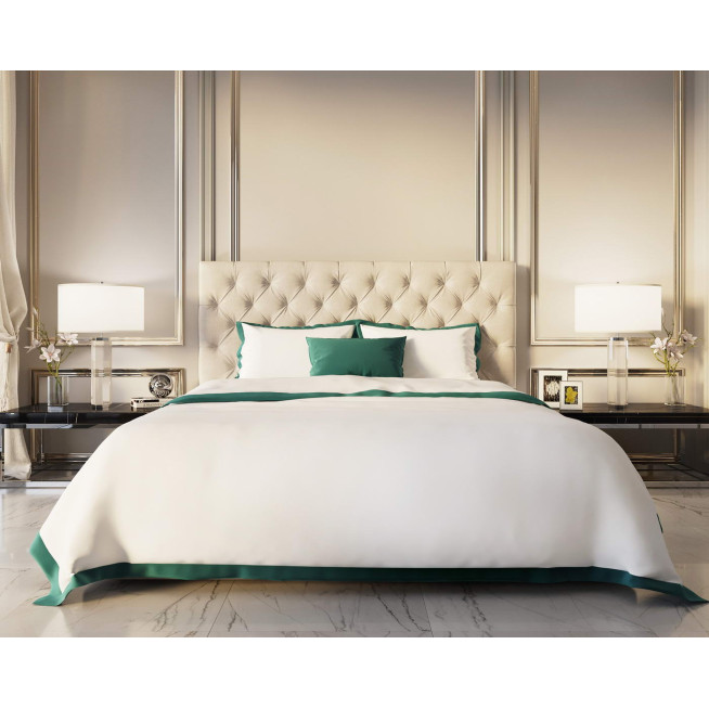 Постельное белье 1,5 спальный мако-сатин Sofi de Marko Fler Изумруд