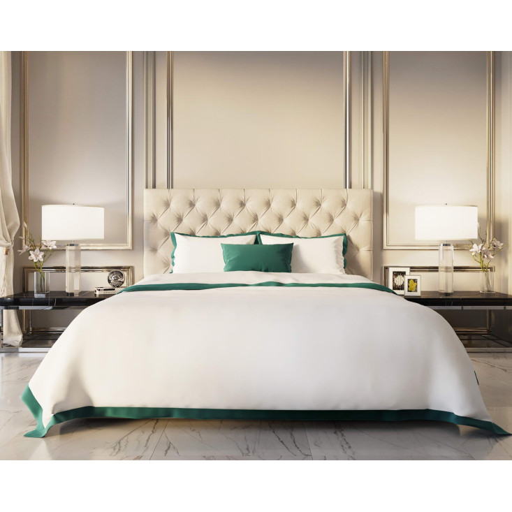 Постельное белье евро макси мако-сатин Sofi de Marko Fler Изумруд