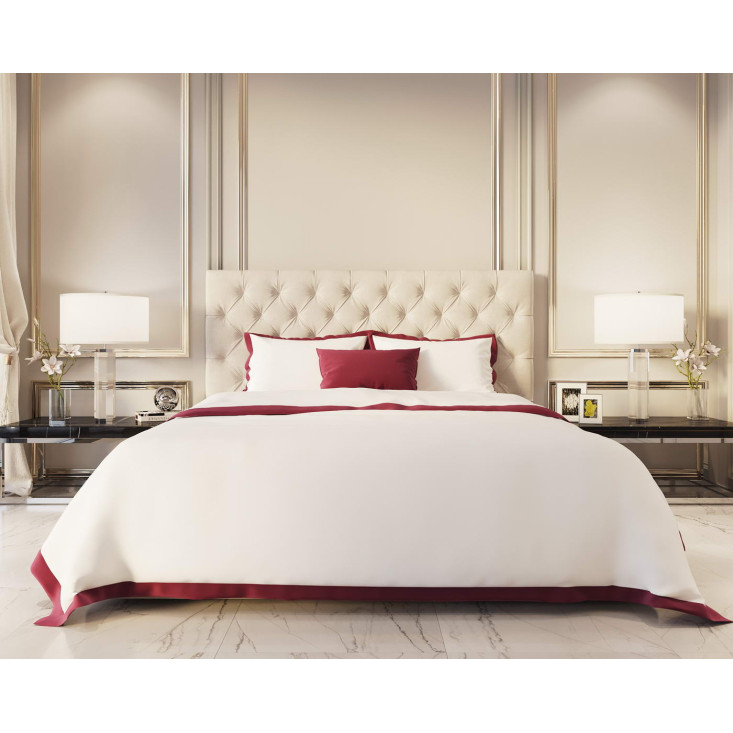 Постельное белье евро макси мако-сатин Sofi de Marko Fler Рубин