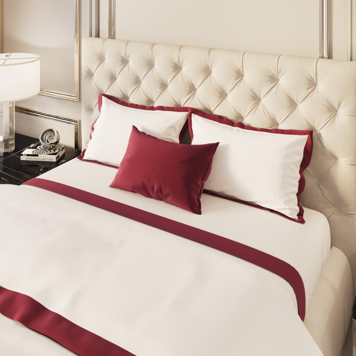 Постельное белье евро макси мако-сатин Sofi de Marko Fler Рубин