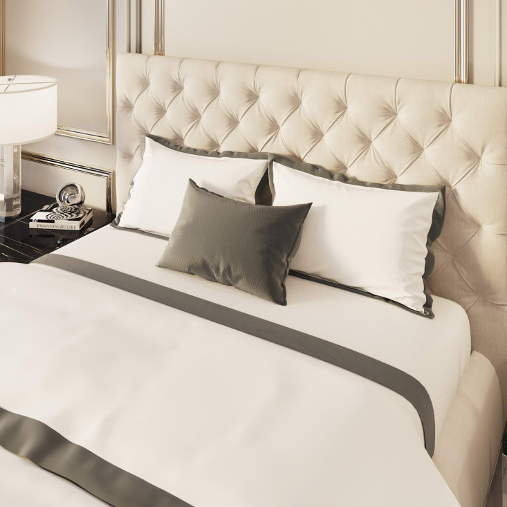 Постельное белье евро макси мако-сатин Sofi de Marko Fler Обсидиан