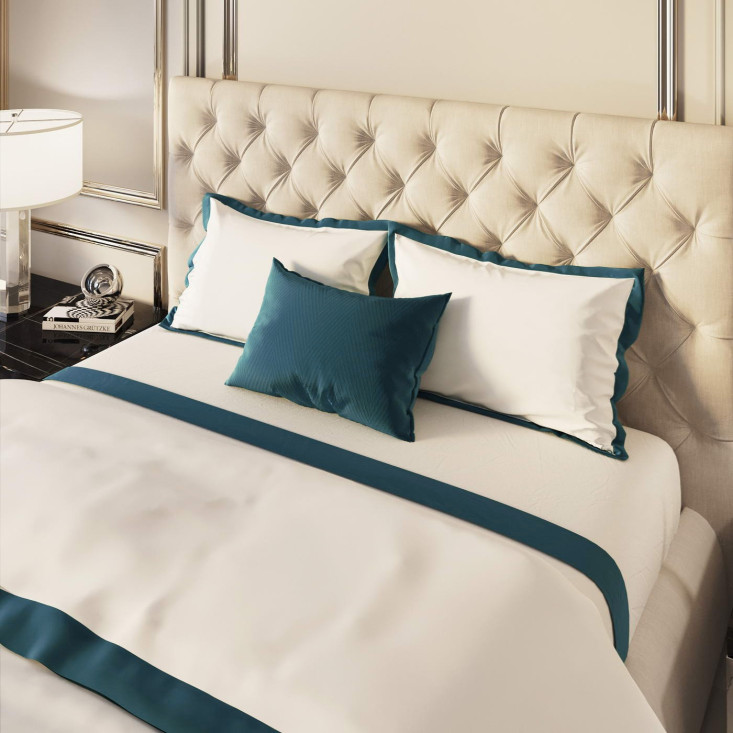 Постельное белье семейный мако-сатин Sofi de Marko Fler Сапфир