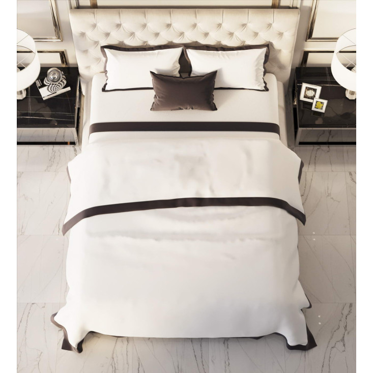 Постельное белье евро мако-сатин Sofi de Marko Fler Шоколад фото