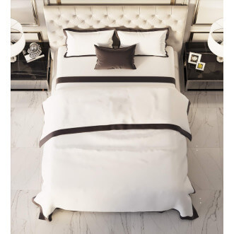 Постельное белье семейный мако-сатин Sofi de Marko Fler Шоколад описание