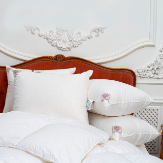 Подушка пуховая 50х70 Воздушный пух (Sky Down) German Grass европейское качество в магазине Lux-Postel.com