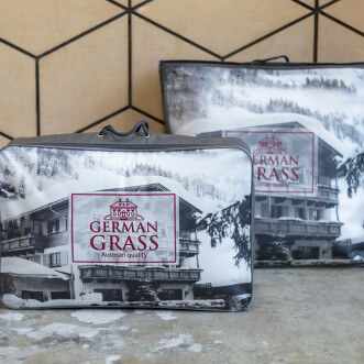 Подушка пуховая 70х70 German Grass Серебряный Пух (Silver Down) европейское качество в магазине Lux-Postel.com