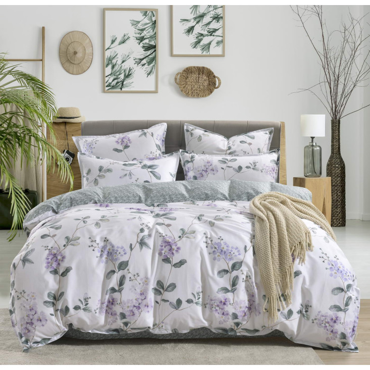 Постельное белье евро макси сатин Sofi de Marko Нигина зеленая