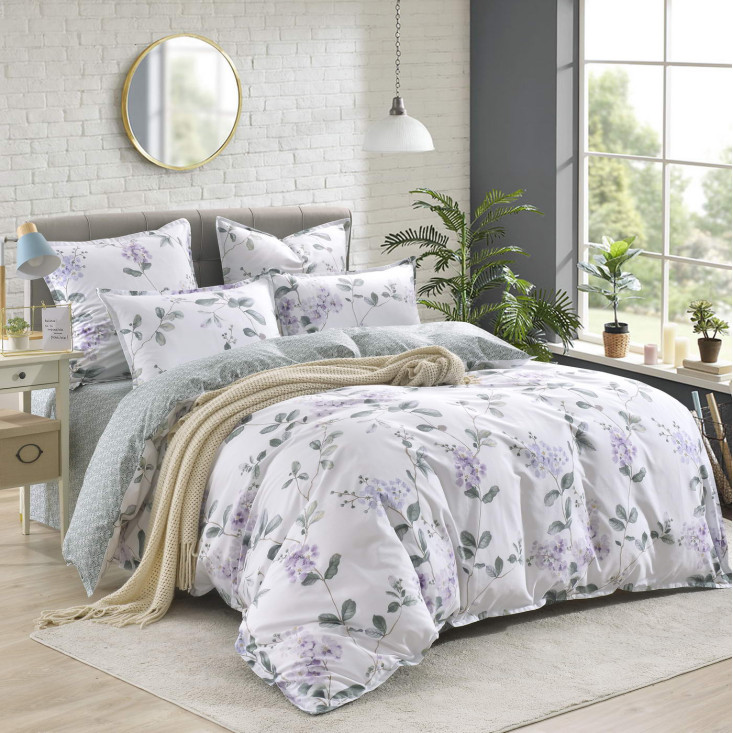 Постельное белье евро макси сатин Sofi de Marko Нигина зеленая