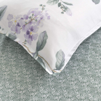 Постельное белье евро макси сатин Sofi de Marko Нигина зеленая - купить по низким ценам