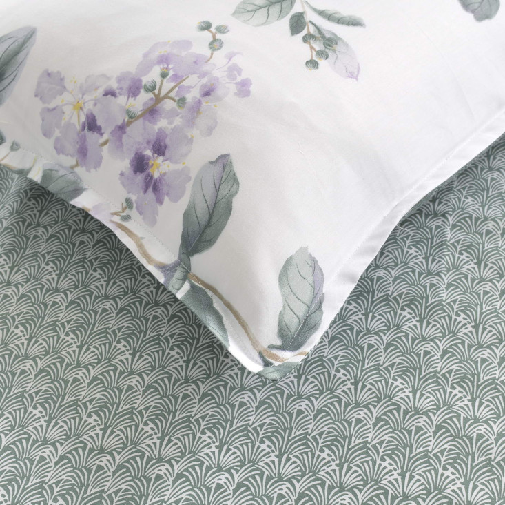 Постельное белье евро макси сатин Sofi de Marko Нигина зеленая