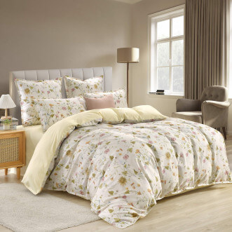 Постельное белье евро макси сатин Sofi de Marko Меланж крем - купить по низким ценам