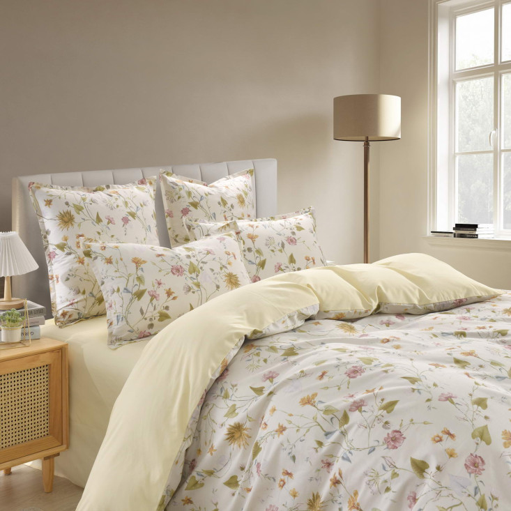 Постельное белье евро макси сатин Sofi de Marko Меланж крем