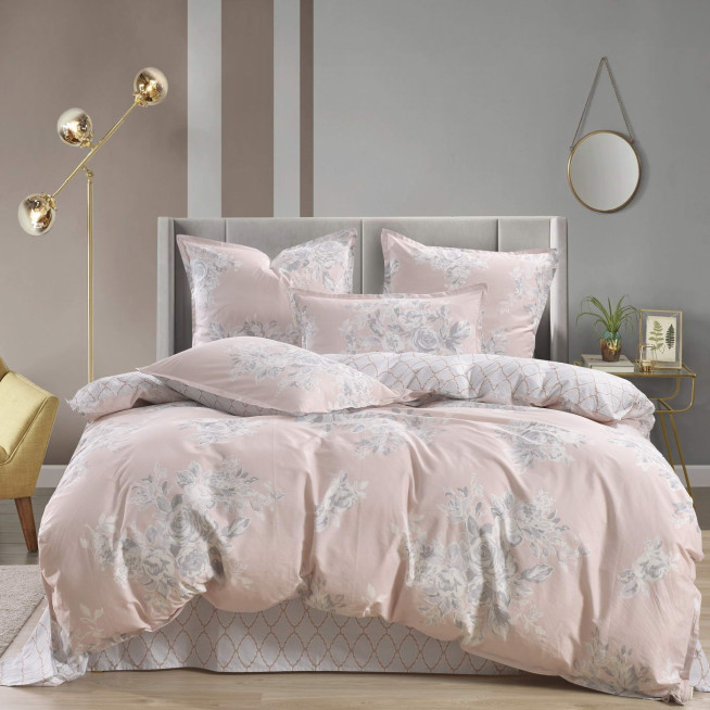 Постельное белье евро макси сатин Sofi de Marko Меланж крем