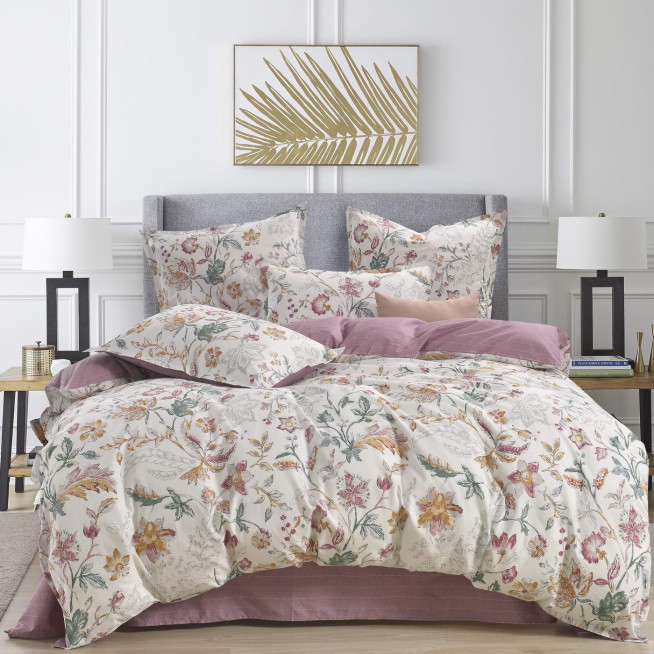 Постельное белье евро макси сатин Sofi de Marko Коди фиолет