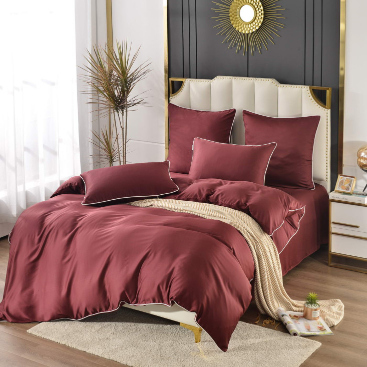 Постельное белье евро тенсел Sofi de Marko Andre Рубин