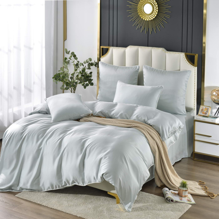 Постельное белье евро тенсел Sofi de Marko Andre Голубой