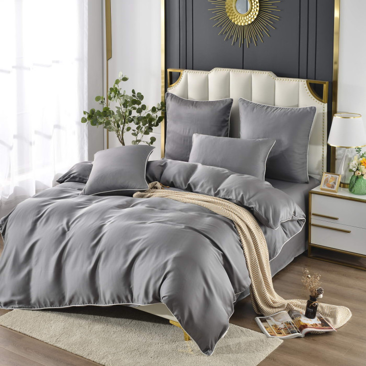 Постельное белье евро тенсел Sofi de Marko Andre Антрацит