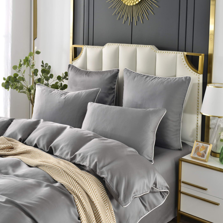 Постельное белье евро тенсел Sofi de Marko Andre Антрацит