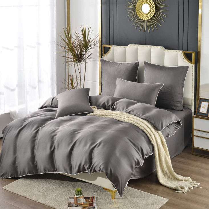 Постельное белье евро тенсел Sofi de Marko Andre Молочный шоколад