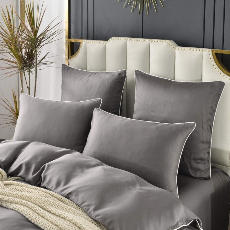 Постельное белье евро тенсел Sofi de Marko Andre Молочный шоколад