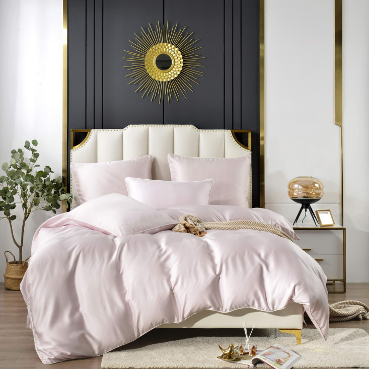 Постельное белье семейное тенсел Sofi de Marko Andre Светло розовый