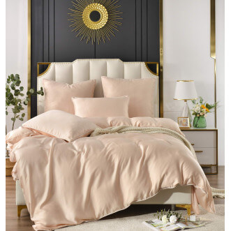 Постельное белье семейное тенсел Sofi de Marko Andre Розовый беж