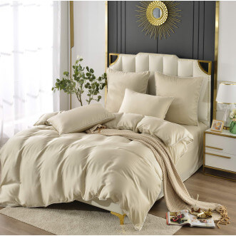 Постельное белье семейное тенсел Sofi de Marko Andre Экрю - купить по низким ценам