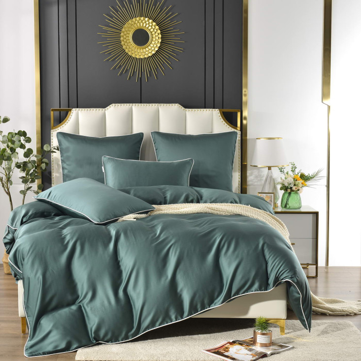 Постельное белье семейное тенсел Sofi de Marko Andre Изумруд