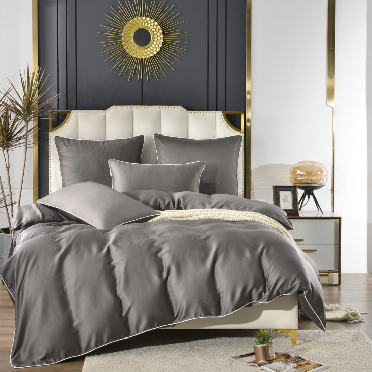 Постельное белье семейное тенсел Sofi de Marko Andre Молочный шоколад