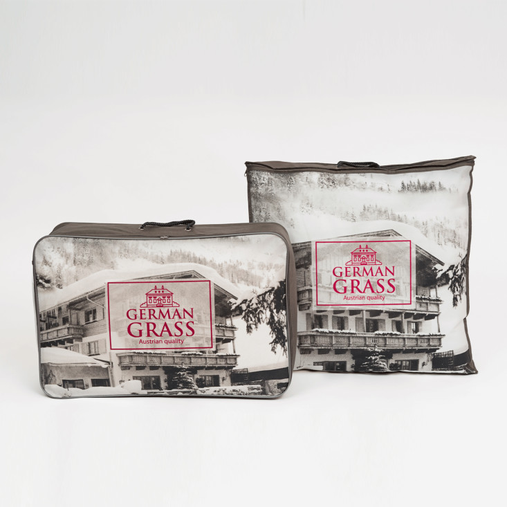 Одеяло шелковое евро 200х220 всесезонное German Grass Great Silk Grass