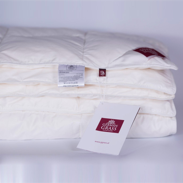 Одеяло евро 200х220 двойное зима/лето на кнопках Luxe Down