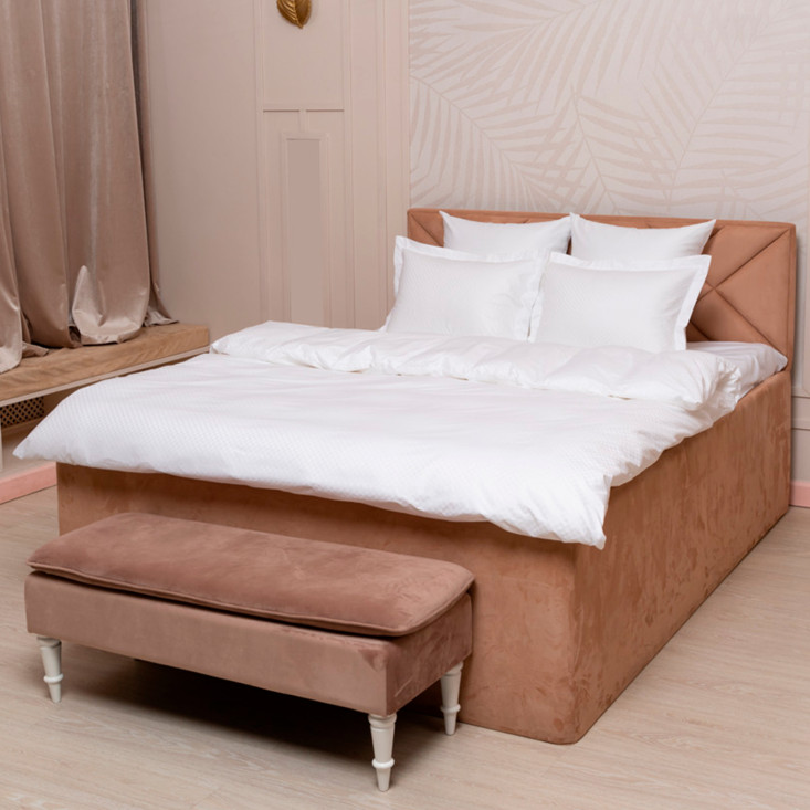 Постельное белье евро мако сатин люкс Chess Palette Grass German Grass