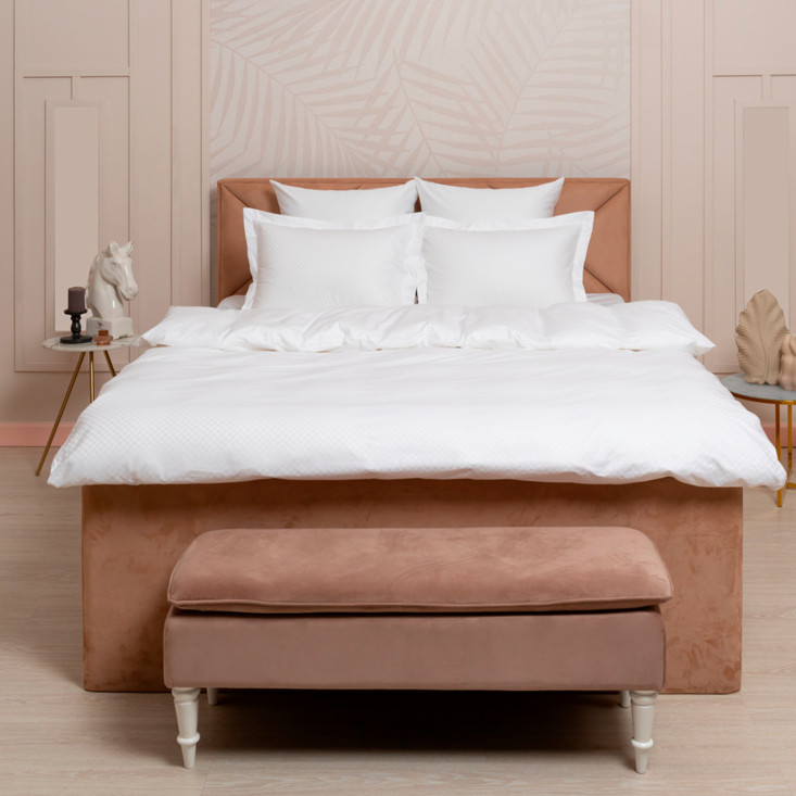 Постельное белье евро мако сатин люкс Chess Palette Grass German Grass