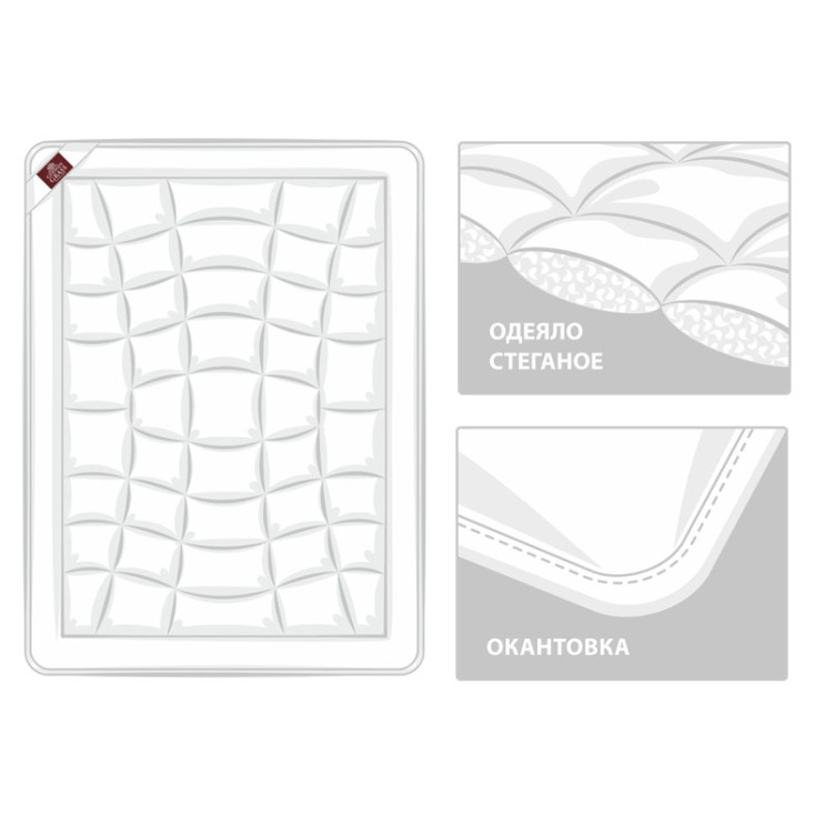 Одеяло легкое евро 200х220 Cottonwash German Grass