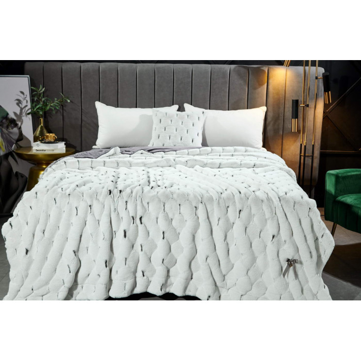 Плед искусственный мех Sofi De Marko Адриана серый