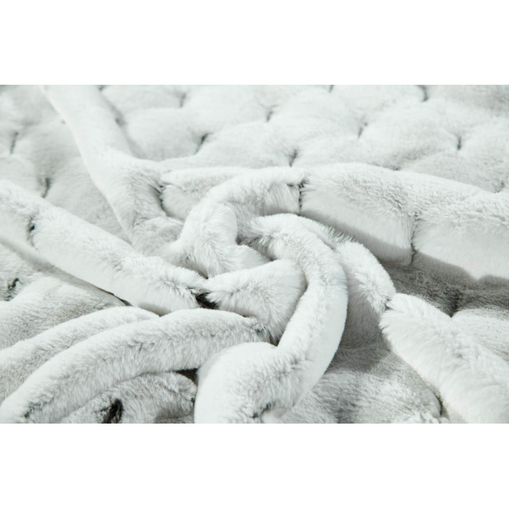 Плед искусственный мех Sofi De Marko Адриана серый