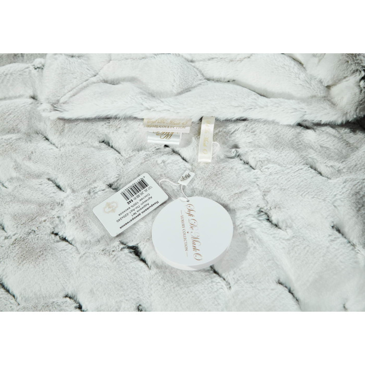 Плед искусственный мех Sofi De Marko Адриана серый