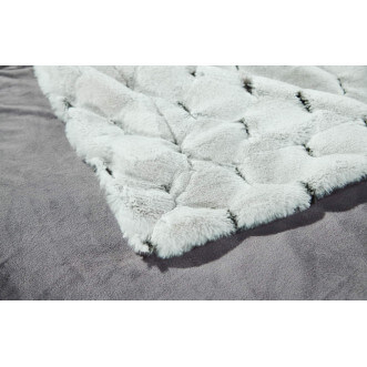 Плед искусственный мех Sofi De Marko Адриана серый - купить по низким ценам в Lux-Postel.com