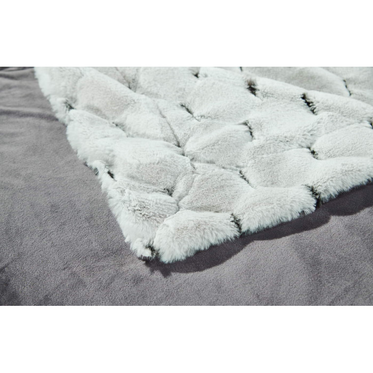 Плед искусственный мех Sofi De Marko Адриана серый