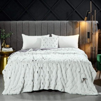 Плед искусственный мех Sofi De Marko Адриана серый