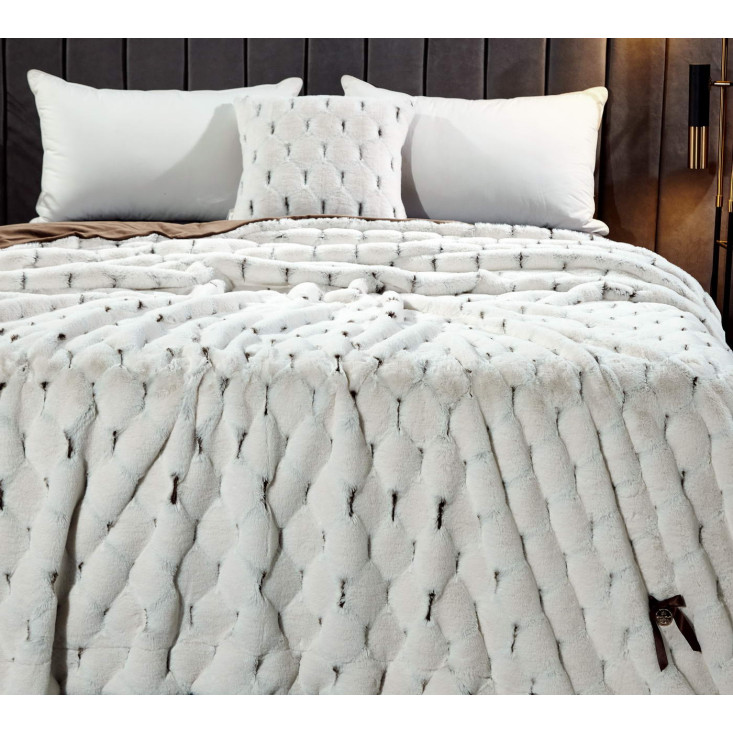 Плед искусственный мех Sofi De Marko Адриана экрю