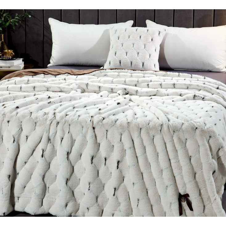 Плед искусственный мех Sofi De Marko Адриана экрю