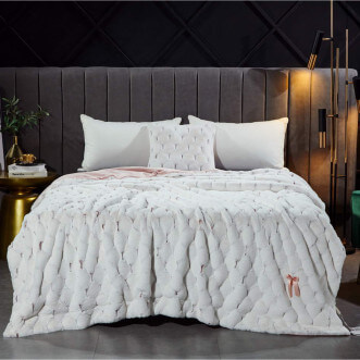 Плед искусственный мех Sofi De Marko Адриана молочный