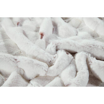 Плед искусственный мех Sofi De Marko Адриана молочный фото