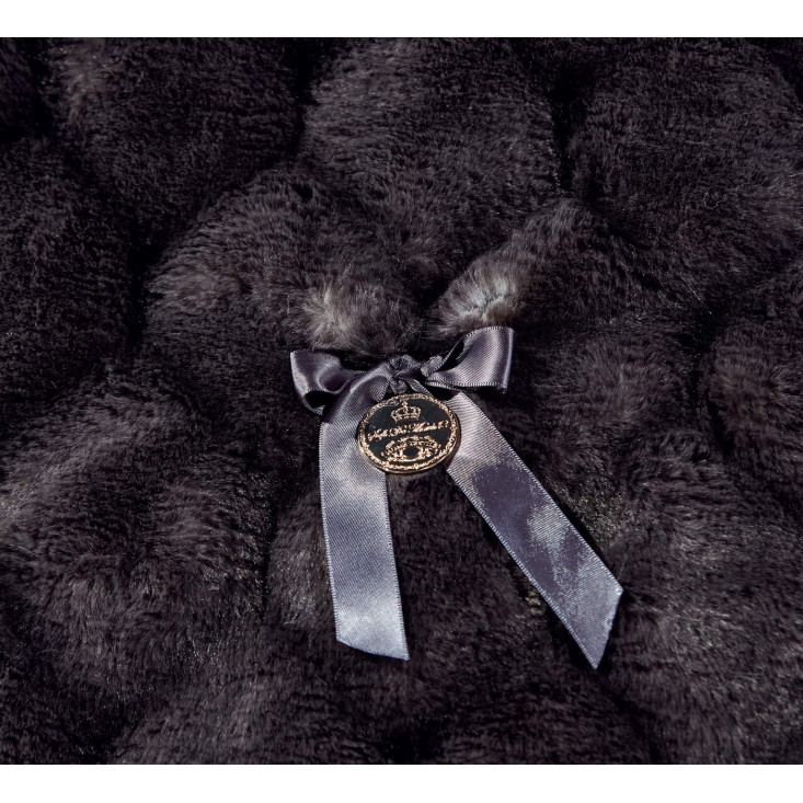 Плед искусственный мех Sofi De Marko Адриана черный