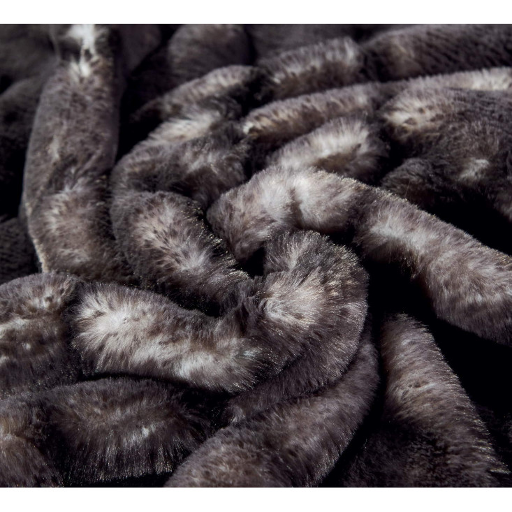 Плед искусственный мех Sofi De Marko Адриана черный