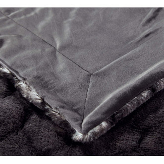 Плед искусственный мех Sofi De Marko Адриана черный - купить по низким ценам в Lux-Postel.com