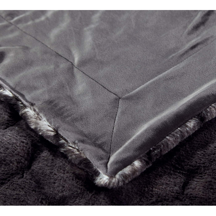 Плед искусственный мех Sofi De Marko Адриана черный