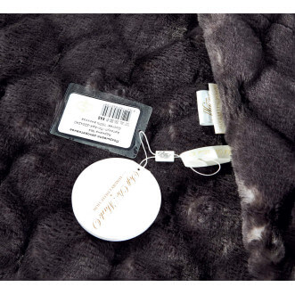 Плед искусственный мех Sofi De Marko Адриана черный - купить по низким ценам в Lux-Postel.com