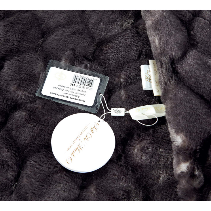 Плед искусственный мех Sofi De Marko Адриана черный